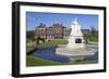 Kensington Palace and Queen Victoria Statue-Stuart Black-Framed Photographic Print