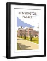 Kensington Palace - Dave Thompson Contemporary Travel Print-Dave Thompson-Framed Giclee Print