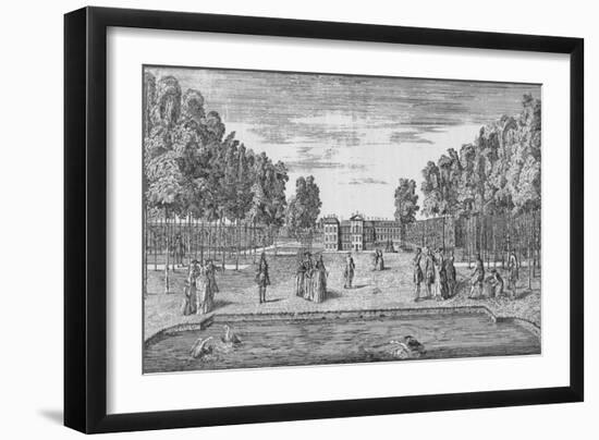 Kensington Palace in Georgian Times, c1750 (1911)-John Rocque-Framed Giclee Print