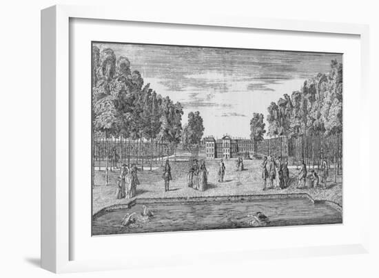 Kensington Palace in Georgian Times, c1750 (1911)-John Rocque-Framed Giclee Print