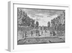 Kensington Palace in Georgian Times, c1750 (1911)-John Rocque-Framed Giclee Print