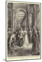 Kensington Palace in its Palmy Days, George II and Queen Caroline in the Orangery-Henry William Brewer-Mounted Giclee Print