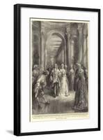 Kensington Palace in its Palmy Days, George II and Queen Caroline in the Orangery-Henry William Brewer-Framed Giclee Print