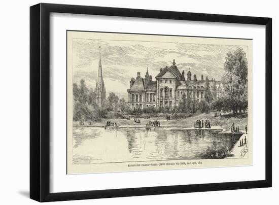 Kensington Palace, Where Queen Victoria Was Born, 24 May 1819-null-Framed Giclee Print