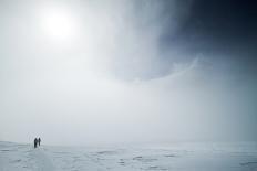 Climbers Emerge from the Clouds En Route to Camp 2 on Vinson Massif, Antarctica-Kent Harvey-Photographic Print