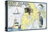 Kent Island, Maryland - Nautical Chart-Lantern Press-Stretched Canvas