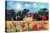 Kent Poppies, 2007-Clive Metcalfe-Stretched Canvas