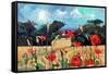 Kent Poppies, 2007-Clive Metcalfe-Framed Stretched Canvas