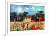 Kent Poppies, 2007-Clive Metcalfe-Framed Giclee Print