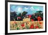 Kent Poppies, 2007-Clive Metcalfe-Framed Giclee Print