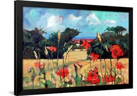 Kent Poppies, 2007-Clive Metcalfe-Framed Giclee Print