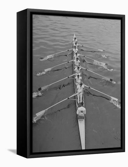 Kent School Rowing Crew Practicing For the Royal Henley Regatta-George Silk-Framed Stretched Canvas