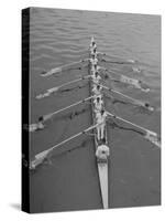 Kent School Rowing Crew Practicing For the Royal Henley Regatta-George Silk-Stretched Canvas