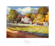 Early Autumn Farm-Kent Wallis-Framed Art Print