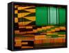 Kente Cloth, Artist Alliance Gallery, Accra, Ghana-Alison Jones-Framed Stretched Canvas