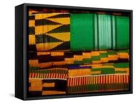 Kente Cloth, Artist Alliance Gallery, Accra, Ghana-Alison Jones-Framed Stretched Canvas