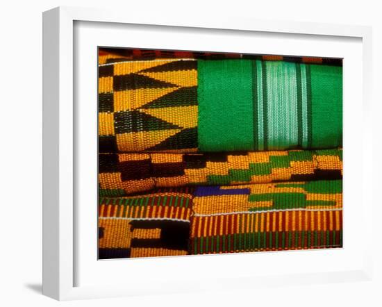 Kente Cloth, Artist Alliance Gallery, Accra, Ghana-Alison Jones-Framed Photographic Print