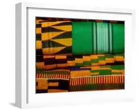 Kente Cloth, Artist Alliance Gallery, Accra, Ghana-Alison Jones-Framed Photographic Print