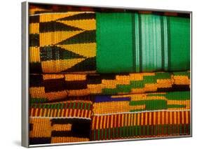 Kente Cloth, Artist Alliance Gallery, Accra, Ghana-Alison Jones-Framed Photographic Print