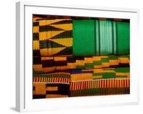 Kente Cloth, Artist Alliance Gallery, Accra, Ghana-Alison Jones-Framed Photographic Print