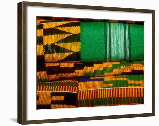 Kente Cloth, Artist Alliance Gallery, Accra, Ghana-Alison Jones-Framed Photographic Print