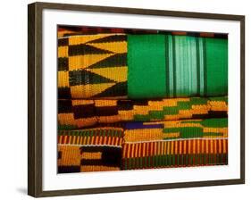 Kente Cloth, Artist Alliance Gallery, Accra, Ghana-Alison Jones-Framed Photographic Print