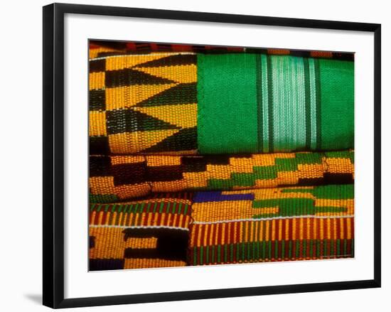 Kente Cloth, Artist Alliance Gallery, Accra, Ghana-Alison Jones-Framed Photographic Print