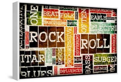 Rock And Roll Music Poster Art As Background Prints - kentoh