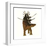 Kentrosaurus Dinosaur from the Jurassic Period-null-Framed Art Print