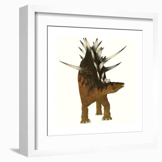 Kentrosaurus Dinosaur from the Jurassic Period-null-Framed Art Print