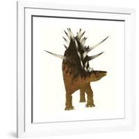 Kentrosaurus Dinosaur from the Jurassic Period-null-Framed Art Print