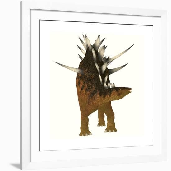 Kentrosaurus Dinosaur from the Jurassic Period-null-Framed Art Print