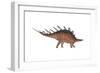 Kentrosaurus Dinosaur, White Background-null-Framed Art Print