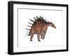 Kentrosaurus Dinosaur, White Background-null-Framed Art Print