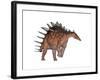 Kentrosaurus Dinosaur, White Background-null-Framed Art Print