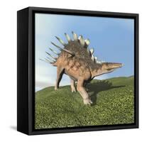 Kentrosaurus Dinosaur-null-Framed Stretched Canvas