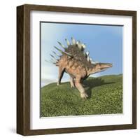 Kentrosaurus Dinosaur-null-Framed Art Print