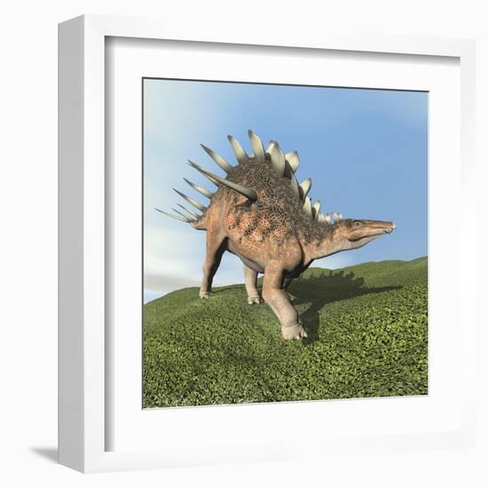 Kentrosaurus Dinosaur-null-Framed Art Print