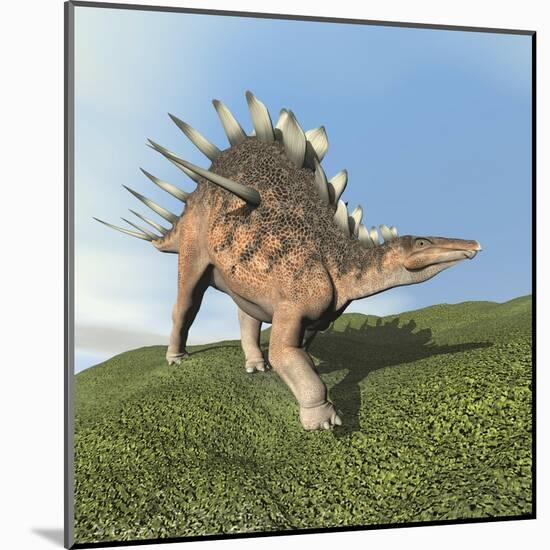 Kentrosaurus Dinosaur-null-Mounted Art Print