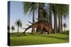 Kentrosaurus Grazing in a Grassy Field-null-Stretched Canvas