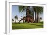 Kentrosaurus Grazing in a Grassy Field-null-Framed Art Print