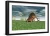 Kentrosaurus Grazing in Prehistoric Grasslands-null-Framed Art Print