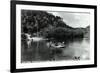 Kentucky - Cumberland Falls State Park; Cumberland River Car Ferry-Lantern Press-Framed Art Print