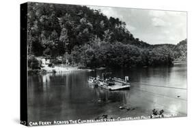 Kentucky - Cumberland Falls State Park; Cumberland River Car Ferry-Lantern Press-Stretched Canvas