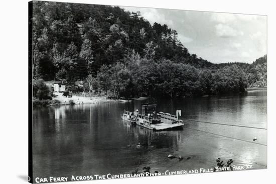 Kentucky - Cumberland Falls State Park; Cumberland River Car Ferry-Lantern Press-Stretched Canvas