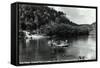 Kentucky - Cumberland Falls State Park; Cumberland River Car Ferry-Lantern Press-Framed Stretched Canvas