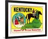 Kentucky Decal-null-Framed Art Print