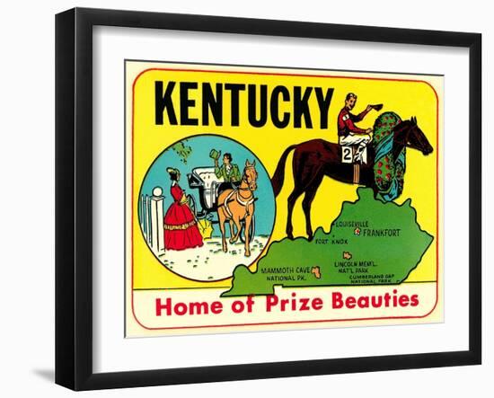 Kentucky Decal-null-Framed Art Print