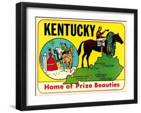 Kentucky Decal-null-Framed Art Print