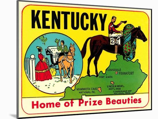 Kentucky Decal-null-Mounted Art Print